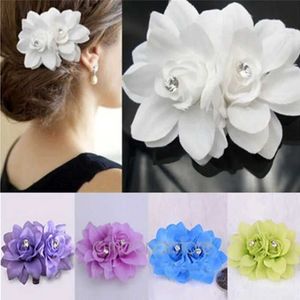 Andere schoonheid dames bruids bruiloft orchidee bloei haarclip haarspelden bakhouten vrouwen accessoires