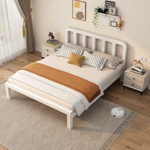 Autres fournitures de literie Cadre de lit Plate-forme en métal Base de matelas sans bruit supportant des plaques métalliques robustes Y240320