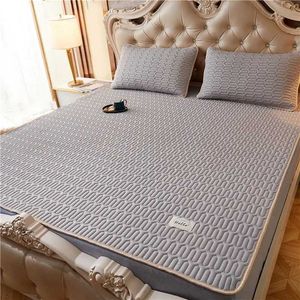 Autres fournitures de literie Ensemble de draps de lit en latex thaïlandais pour le matelas d'été cool peut être plié tapis de lit de refroidissement de haute qualité doux et confortable