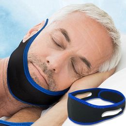 Autres fournitures de literie Ceinture anti-ronflement triangulaire avec correction de la posture de la respiration buccale pour femmes hommes Outil de levage raffermissant du sommeil