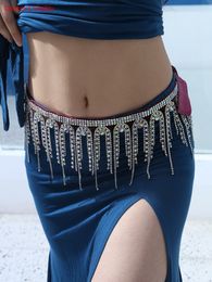 Andere buikdans taille keten Tassel Oosterse danskleur Diamantgordel High-End Dance Taille Seal Sexy Dance Chain 230314