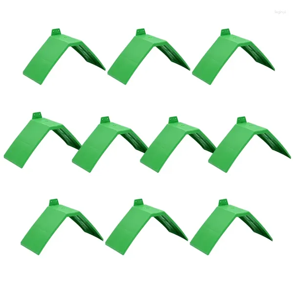 Autres fournitures d'oiseaux 10 pcs en plastique Pigeon V Roost Perches Cadre Vert Pigeons Support de repos pour maison d'habitation Support Cage Accessoires