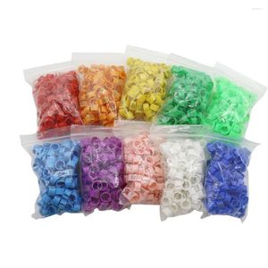 Andere vogelbenodigdheden 1000 pc's nr. 001-100 Clipring 8mm Plastic Digitale markup Parrot Duiven 10 kleuren Markeringstraining Voet