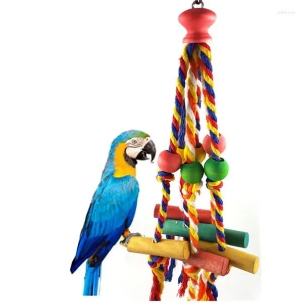 Autres fournitures d'oiseaux 1pc jouet à mâcher drôle corde de coton perroquet résistant aux morsures déchirantes jouets d'entraînement de calopsittes