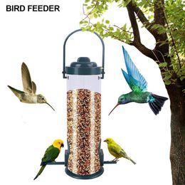 Autres fournitures d'oiseau 1pc Dispensateur de nourriture en bois d'alimentation pour animaux de compagnie Balcone PVC PLAST PLASS