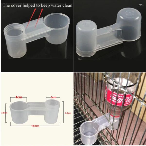 Autres fournitures d'oiseaux 1pc plastique abreuvoir mangeoire bouteille d'eau tasse animal chat pigeon perroquet hamster double buse guide de boisson automatique