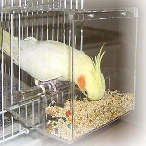 Autres fournitures pour oiseaux 1xSeed No Mess Feeder Perroquet Jouets Canary Cockatiel Finch Tidy Corral Tweeky