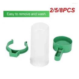 Otros suministros de aves 2/5/8pcs alimentadores bebedero con clip para jaulas de loro botellas de dispensador de agua tazones para beber mascota