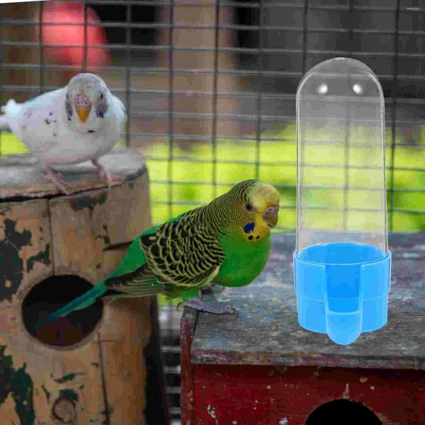 Otros suministros de aves 2 PCE bebedor de bebida bebedor loro agua jaula aviary bay de PVC al aire libre