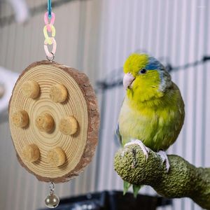 Andere vogelbenodigdheden 2 stuks Papegaai Kauwspeelgoed Bijtkooi Accessoires Parkiet Houten Hangspeelgoed Kauwen