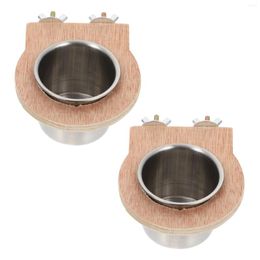 Andere vogels benodigdheden 2 pc's Water Cup Trog Bid Feeder Parrot voeding Food Bowl drinkglazen Cage Hanging Storage