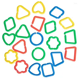 Andere vogelbenodigdheden 20 stuks Link Clip Plastic Haken Verwisselbaar voor klaslokaal Speelkamer Kinderen Leren speelgoedpapegaaien