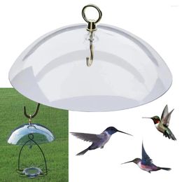 Autres fournitures d'oiseaux 26 cm Large Baffle Squirrel en plastique protège les mangeoires suspendues sans outil installer un garde de pluie météorologique résistant