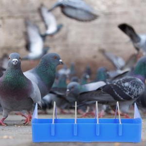 Andere Vogel Benodigdheden 2 Stuks Plastic Duif Feeder Rack Voedsel Schotel Dispenser Tool Slot Container Voor Gevogelte Kip Eend Papegaaien