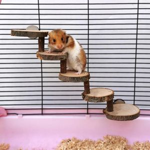 Andere vogels levert 3/5 lagen papegaai kooi accessoires hamster houten ladder speelgoed huisdieren klimtrap traches staan juguete loro