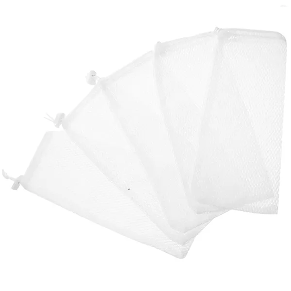 Otros suministros de aves 5 PCS Food Net Net Bouch Bouch Birds Mesh Bolsas de alimentación Alimentadoras Calcetines Drainming Srawing Sacks Sacks Finch Polyester