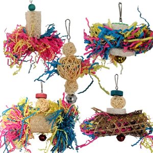 Autres fournitures d'oiseaux 5 pièces perroquets déchiquetant des jouets perruche à mâcher jouet de recherche de nourriture accessoires de cage à oiseaux pour inséparable calopsitte fournitures d'oiseaux de compagnie 231201