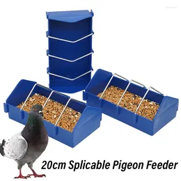 Andere vogelbenodigdheden 5-stig duifvoeding verdikt splicable splash-proof grote capaciteit voeding kom slotcontainer voedsel dispenser gereedschap 20 cm 20 cm