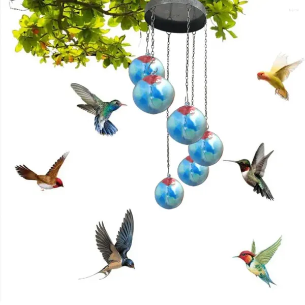 Autres fournitures d'oiseaux Mangeoire de couleur attrayante Carillon de vent de colibri durable pour l'alimentation en plein air Fenêtre de charme