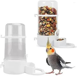 Autres fournitures d'oiseaux Distributeur automatique de nourriture d'eau Perroquet Cage Abreuvoir Mangeoire Conteneur de graines Bouteille de buveur pour perruche