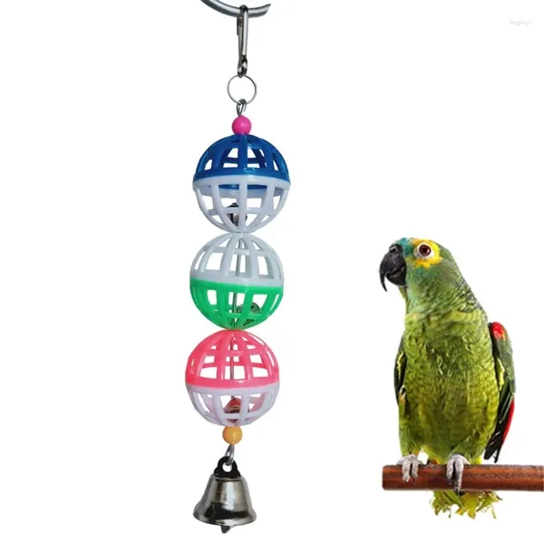Otros pájaros suministran bolas con creative funny bola masticación jaula jaula colgante de loro entrenamiento de mascotas
