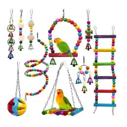 Other Bird Supplies Bird Toys Set Low Price Cockatiel Parrot Toy Accessories Budgie Perch Stand Parkiet Speelgoed Vogelspeelgoed Bird Toy for Parrot 221122