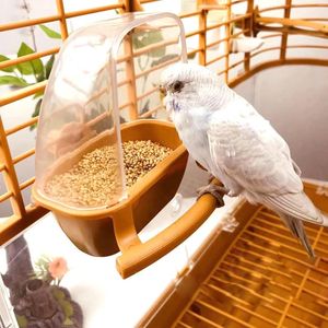 Andere vogels levert kooiervoer Parrot Birds Water Hanging Bowl Parakeet Box Pet Plastic Food Container 1 PC