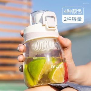 Otros suministros de aves copa de bebida directa changdong plástico simple y transparente con pantalla de filtro portátil agua agua