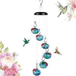 Autres fournitures d'oiseaux charmantes Éolien CHIMES FEUILLEMENTS FEUX MÉTAL-METAL MÉTAL PROST ROUND