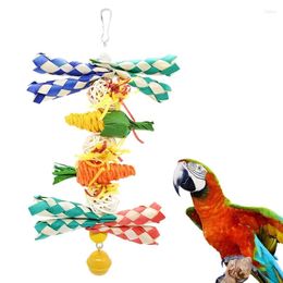 Otros suministros de aves para masticar toy de juguete Peeds de madera de madera entretenimiento colorido para pequeños y loros