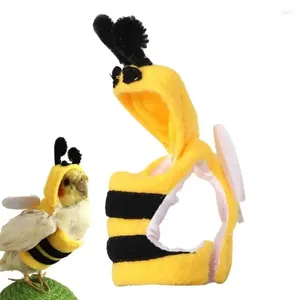 Autres fournitures d'oiseaux vêtements perroquet abeille costume animal de compagnie petits animaux en forme de sweat à capuche costume doux pour la peau pour perroquets perruches