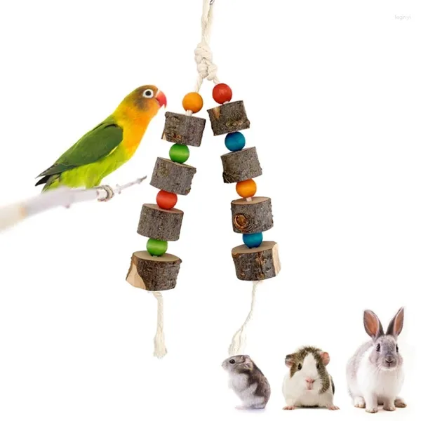 Autres fournitures d'oiseaux Perles colorées Bec Meulage Jouet favorise la santé et de longues périodes de divertissement adapté à la formation 6XDE