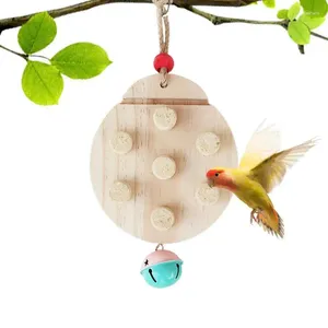 Autres fournitures d'oiseaux Conure Jouets Perroquet Puzzle Jouet Cage à mâcher Accessoires avec cloche pour perroquets Conures Love Birds Cockatiels Budgies