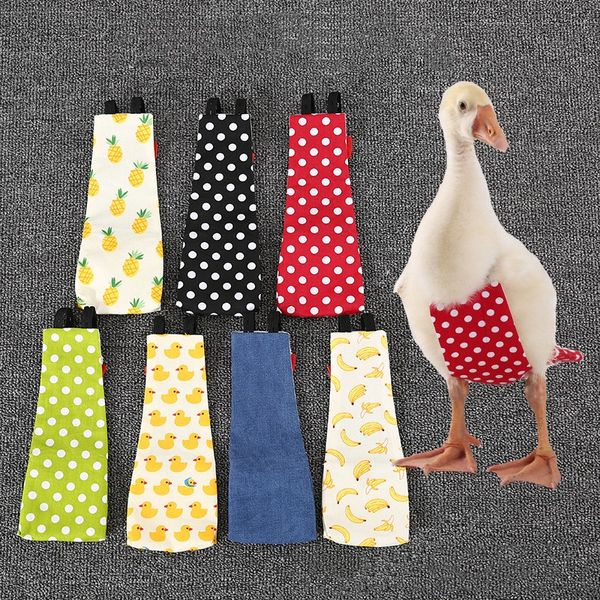 Autres fournitures pour oiseaux Vêtements de canard Pet Cole Canard Couche Poulet Papier Couche Oie Canard Couche Pantalon Fournitures