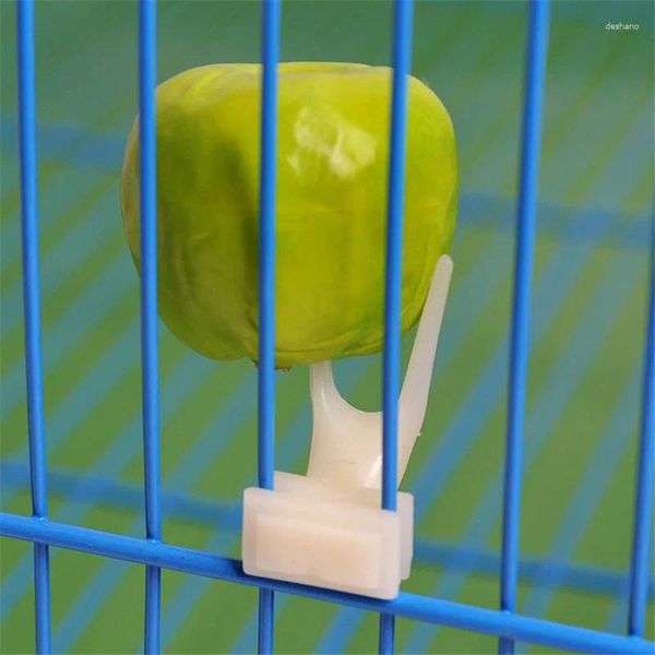 Autres fournitures d'oiseaux Cages de mode Fruit Fork Parrot Plastic Trough Pet Hamster et Cage de souris 2 S / L TAILLES 1 UNIT