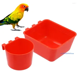 Autres fournitures d'oiseaux Cage d'alimentation Perroquet Bols de boisson en plastique Buveur d'eau pour pigeon caille poulet canard et buveurs 1 PC