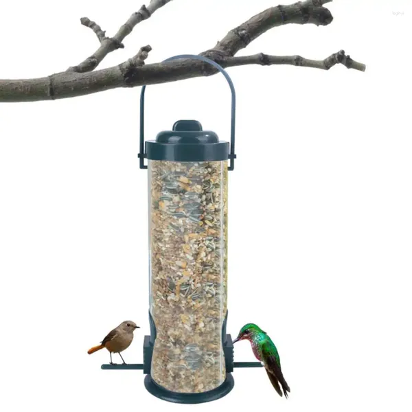 Otros suministros para pájaros Alimentador colgante Dispensador de alimentos Caja de loros para balcón al aire libre Animal volador Herramienta de alimentación automática Aves Decoración