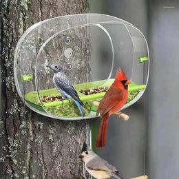 Andere vogelbenodigdheden Feeder-venster Clear dill buiten multifunctionele klein gemakkelijk te installeren en stevige boom ovaal