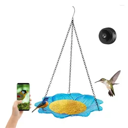 Autres alimentations de fournitures d'oiseau avec une caméra Unique Chickadees réutilisables Robins alimentant la tas de gaspillage intelligent suspendu.