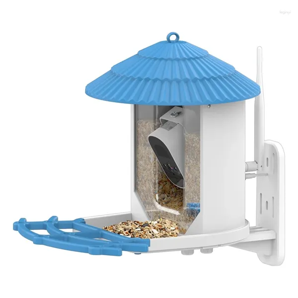 Autres fournitures pour oiseaux Mangeoire avec caméra de surveillance Identification intelligente Al 4MP comme indiqué en plastique