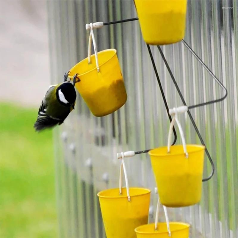Other Bird Supplies Ferris Wheel Feeder Decorative Toy With 8 Buckets Rotating Gift For Lovers