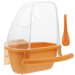 Autres fournitures pour oiseaux Boîte de nourriture Boucle Design Support d'alimentation Conteneur Cage Distributeur Pratique Petit Bol La cage à oiseaux