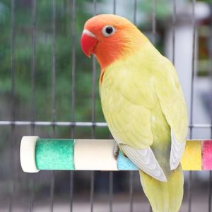 Andere vogelbenodigdheden Slijpstok Frosted Papegaai Staande paal Veilig en gezond oefenspeelgoed voor parkieten Parkieten Tortelduifjes Medium