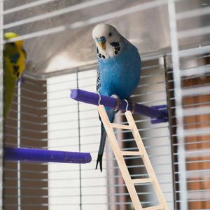 Andere vogels benodigdheden hamster klimladder hangende kooi accessoires papegaai houten valkparkiet speelgoed voor parakeet ladders