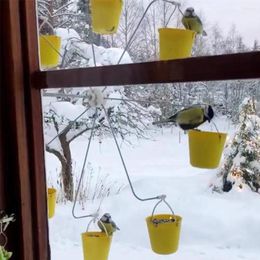 Autres fournitures d'oiseaux Mangeoire à colibris Grande roue suspendue en plein air avec récipient de nourriture Installation simple pour le jardin