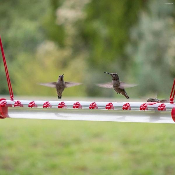 Otros suministros para pájaros Comedero para colibríes Jardín al aire libre Alimentación colgante Tubo tubular largo Plástico duradero y de alta calidad Fácil de instalar