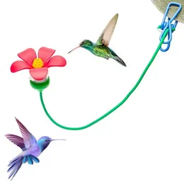 Autres fournitures d'oiseaux Mangeoire à colibris Unique de poche en forme de fleur Chapeau Clip Mangeoires Conteneur d'alimentation pour les oiseaux sauvages en plein air