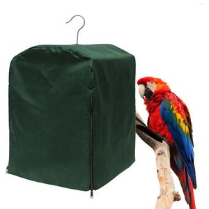 Otros suministros para pájaros Cubierta de jaula grande A prueba de polvo Protección impermeable Cálido Ligero Tela de sombreado Verde para loro Animal Conure Square