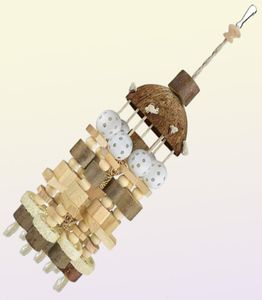 Autres fournitures d'oiseaux Grand perroquet jouet à mâcher blocs en bois naturel cage costumes pour aras perroquets6356334