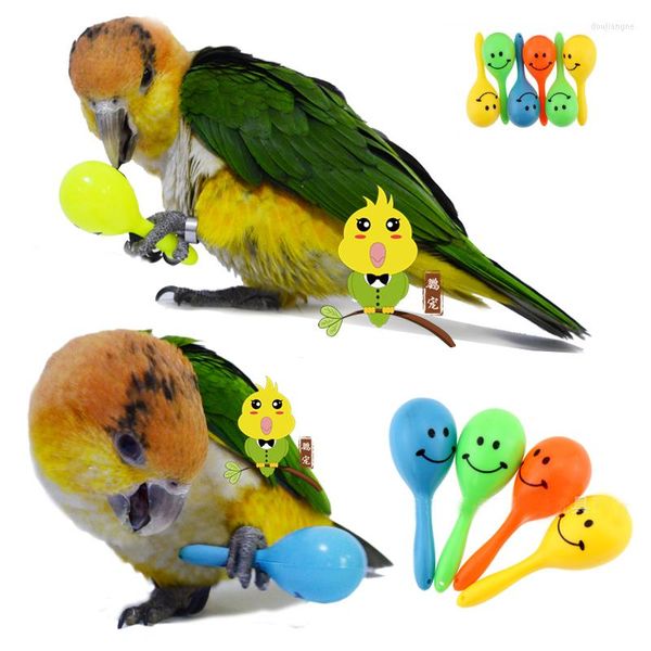 Autres fournitures pour oiseaux LHXMAS PET STORE 3 pièces/1 lot perroquet jouet avec son petits oiseaux jouets accessoires calopsitte D411a